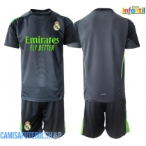 Camisa de time de futebol Real Madrid Goleiro Replicas 3º Equipamento Infantil 2025-26 Manga Curta (+ Calças curtas)